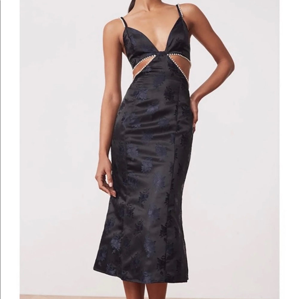 Song of style midi dress | Navy blue